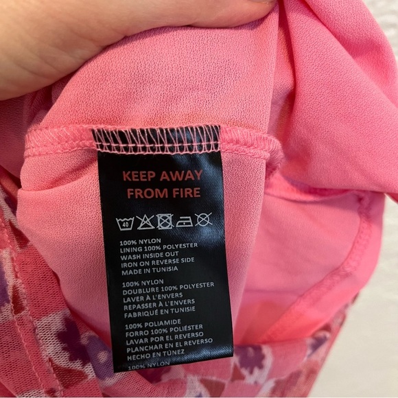 Urban Outfitters XS Dress Mesh Pink Ruched Extra Small UO - Picture 10 of 11